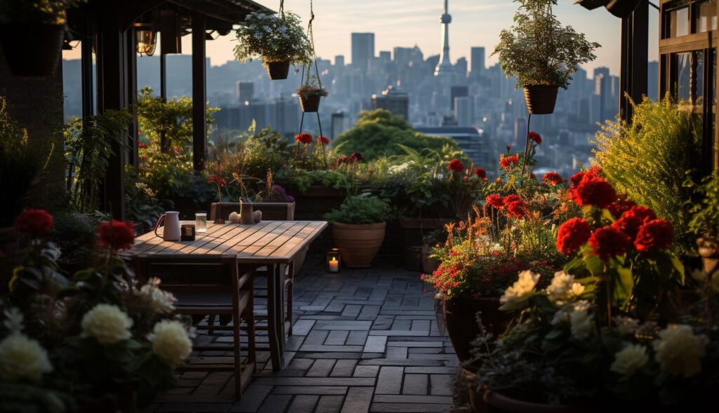 Rooftop Flower Garden Ideas for Small Spaces